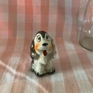 Occupied Japan Vintage Ceramic Cocker Spaniel Dog Kitschy Figurine